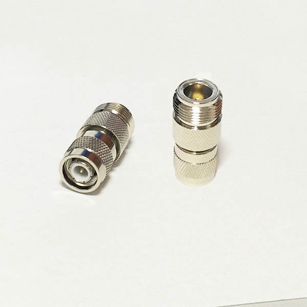 1Pc N Vrouwelijke Jack Naar Tnc Plug Rf Coax Adapter Converter Rechte Vernikkelde