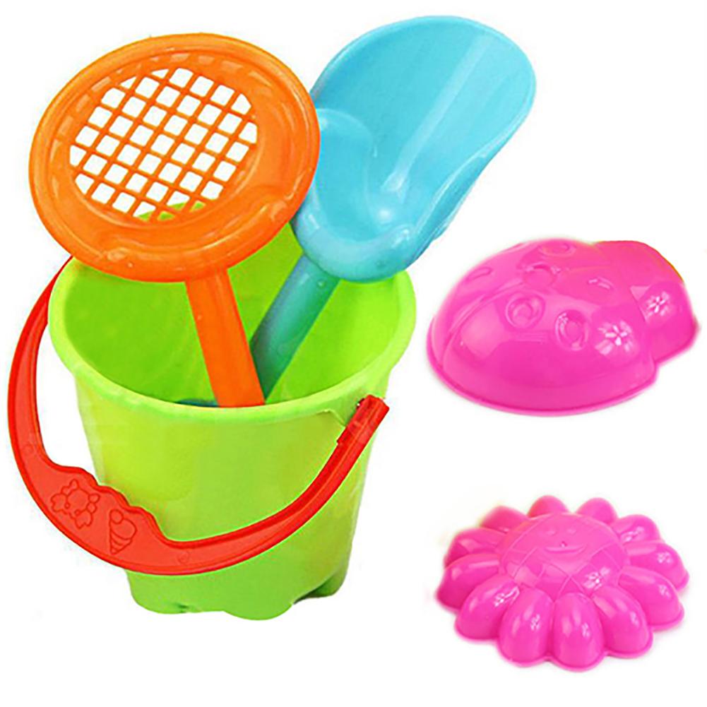5 stks/set Kids Outdoor Sandbeach Speelgoed Emmer Schop Peuter Kids Kinderen Strand Zand Speelgoed Set Kids Plastic Strand Speelgoed