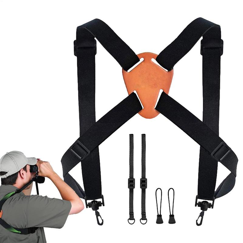 Universal Binoculars X-Shaped Harness Strap Shoulder Straps Dua l Camera Harness Adjustable Shoulder Straps Camera Chest Strap