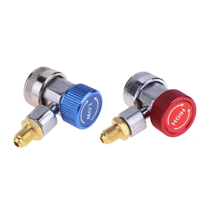 High Low Adapter Connector R134A AC Air Condition Adjustable Quick ...