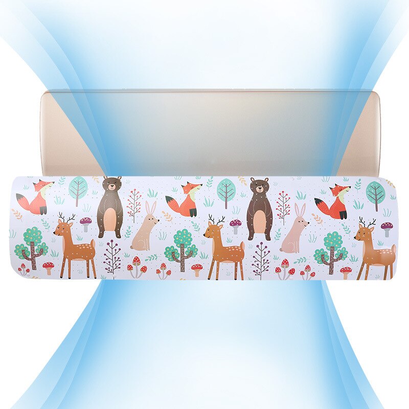 Verstelbare airconditioning afdekking voorruit airconditioning afscherming windgeleiderplaat rechte anti-windgeleider: 4