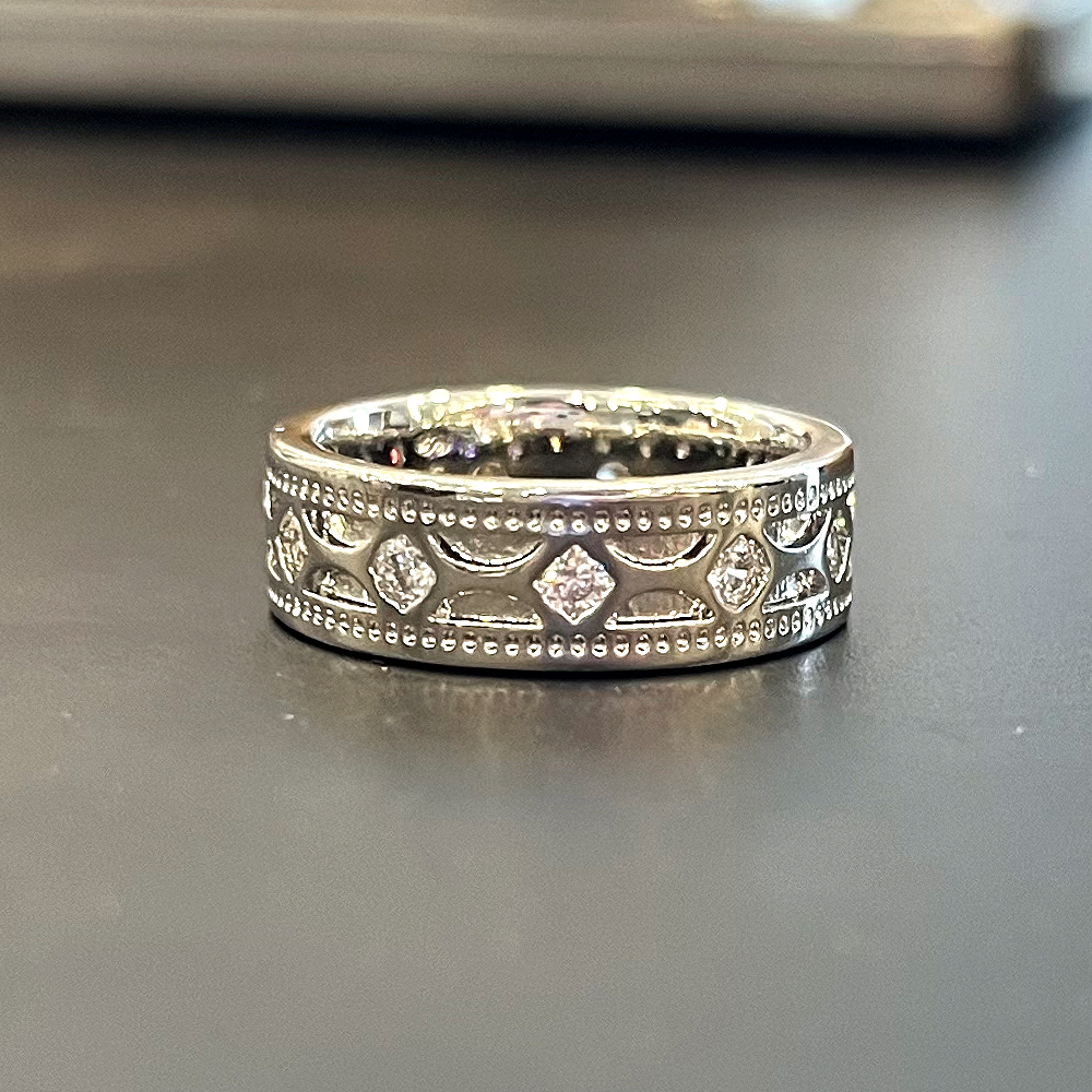 Huitan Trendy Luxe Paar Ringen Voor Mannen/Vrouwen Voorstel Engagement Wedding Bands Ringen 2022 Mode-sieraden: 10 / F1456