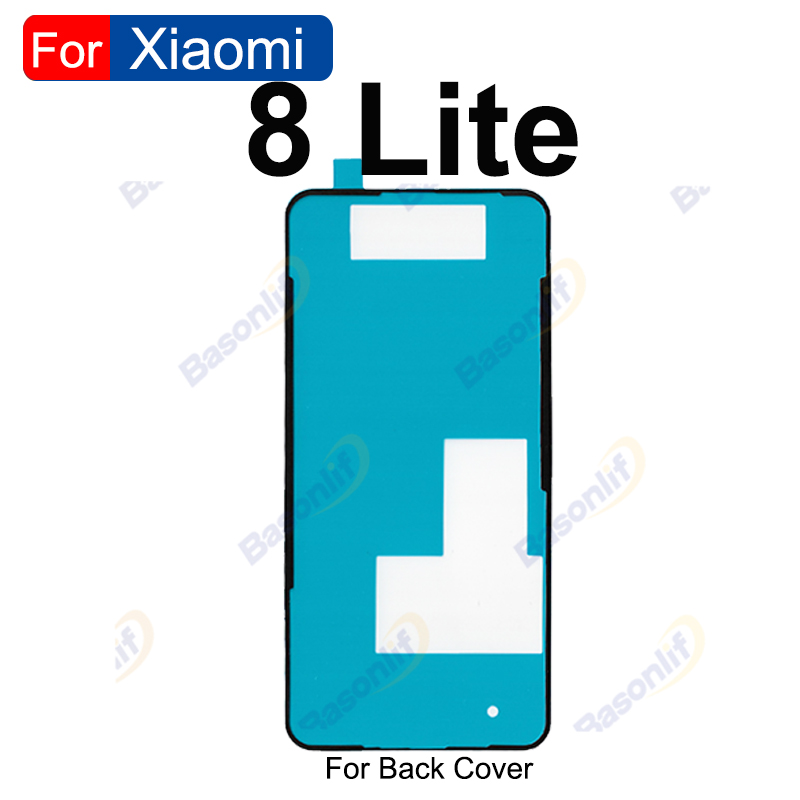 Back Cover Waterproof Adhesive For XiaoMi Mi 10 CC9 Pro 9 8 Lite SE 9T Pro POCO X3 Pro Series Rear Sticker Replacement Glue: black