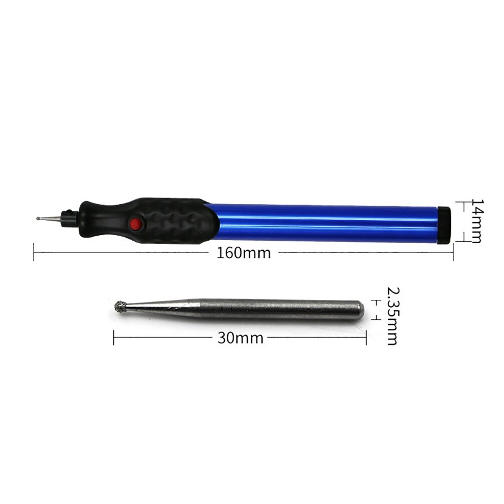 Electric Engraving Pen DIY Craft Scripture with Grinding Head for Metal Wood Glass Plastic Carving Pen Without Battery