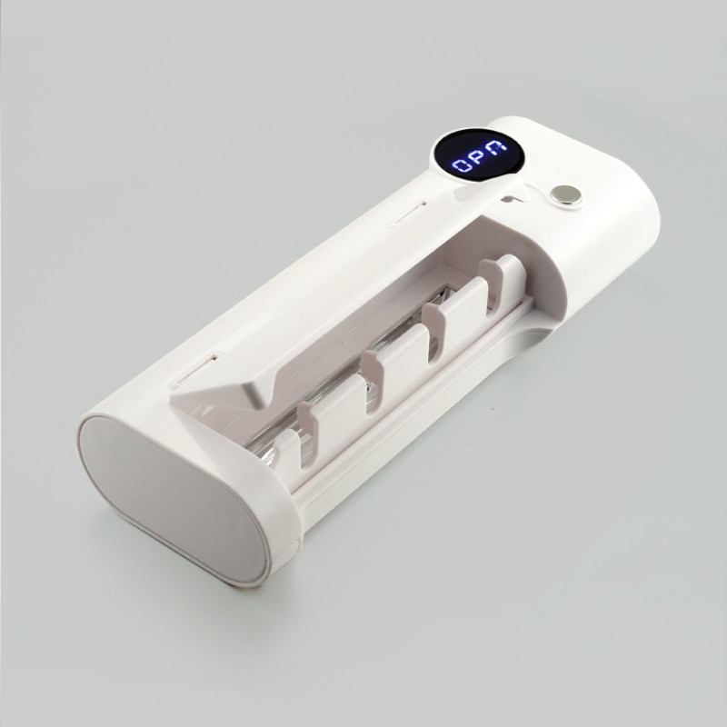 Multifunktionaler, wiederaufladbarer UV-Zahnbürsten-Sterilisatorhalter, tragbar, zum Desinfektionstrocknen elektrischer Zahnbürsten: Ursprünglich Titel