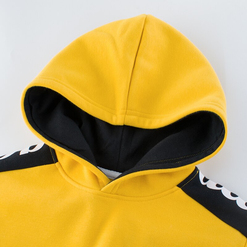 Kinderen Meisjes Jongens Truien Kinderen Bovenkleding Geel Blauw Hooded Meisjes & Jongens Sweater Kids Kleding Voor 3 4 6 8 10 Jaar