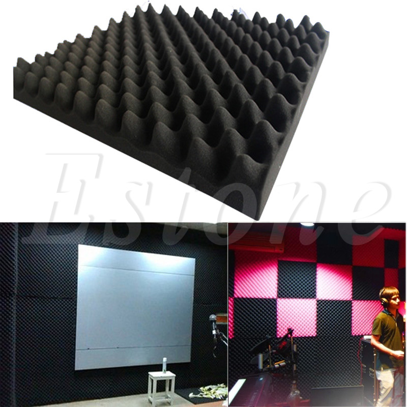 50x50x3cm Acoustic Soundproof Sound Stop Absorption Pyramid Studio Foam Sponge