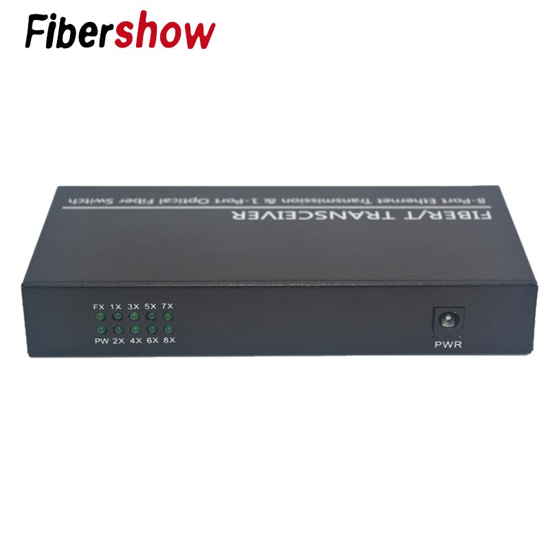 Gigabit switch Ethernet 10/100/1000M 8 RJ45 1 porta Sfp In Fibra Ottica Media Converter FTTH