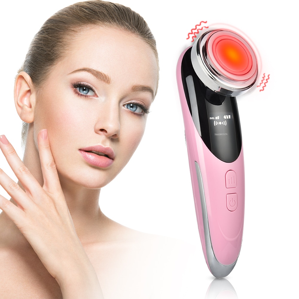 7in1RF&EMS Radio Mesotherapy Electroporation rf lifting Beauty LED Photon Face Skin Rejuvenation Remover Wrinkle Radio Frequency