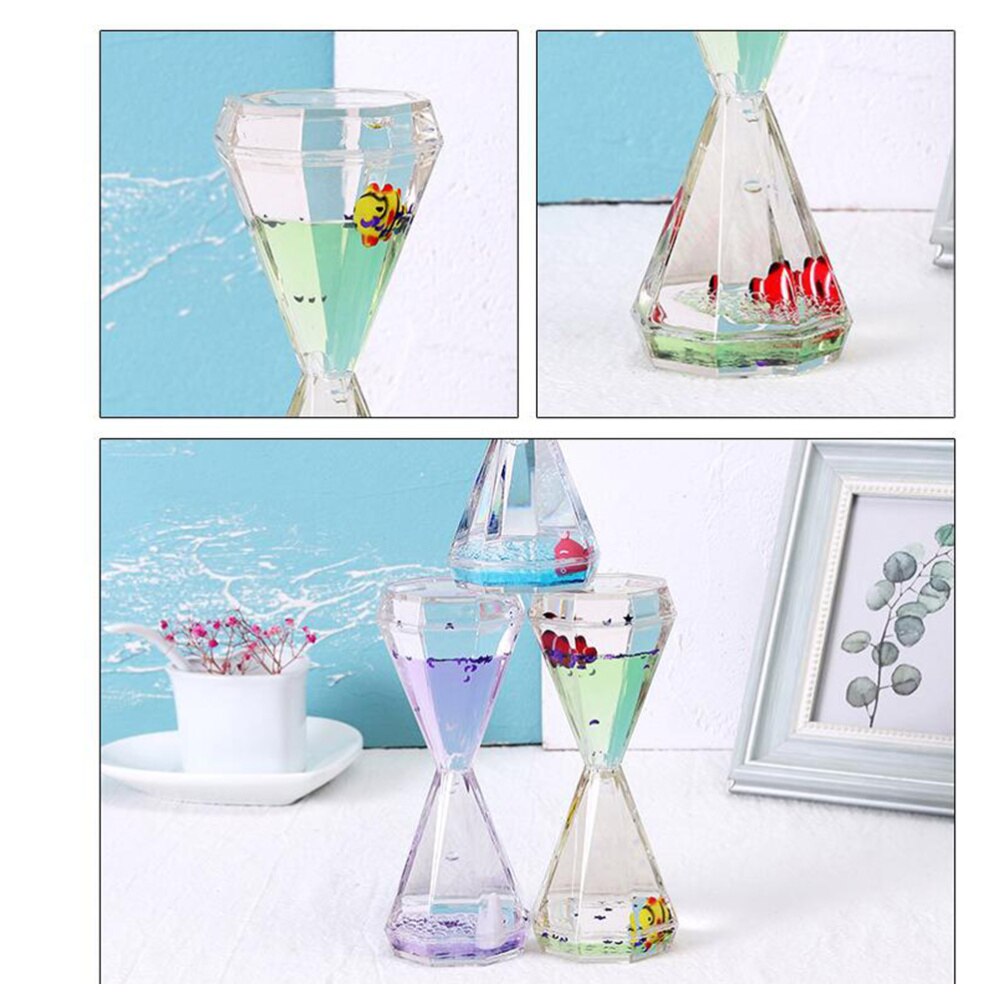 3 pcs Liquid Motion Bubble Desktop Timer for Home