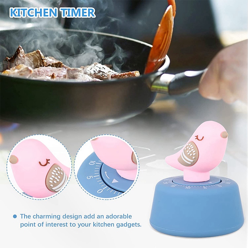 Kitchen Timer Mechanical Egg Timers Figure Countdown Alarm Timer Cooking Learning Work Time Timer for Home