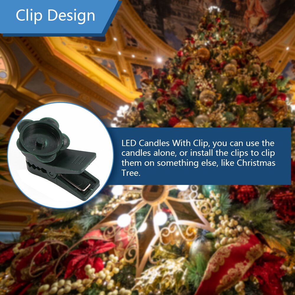 10pc/lot LED Candles Christmas Tree Decoration Light Wireless Remote Control Tealights Night Light for Home Party