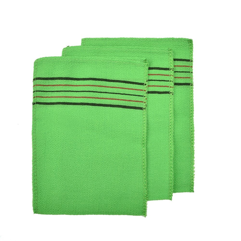 3 pièces corée italie exfoliant corps gommage serviette chiffons de lavage Fibres végétales