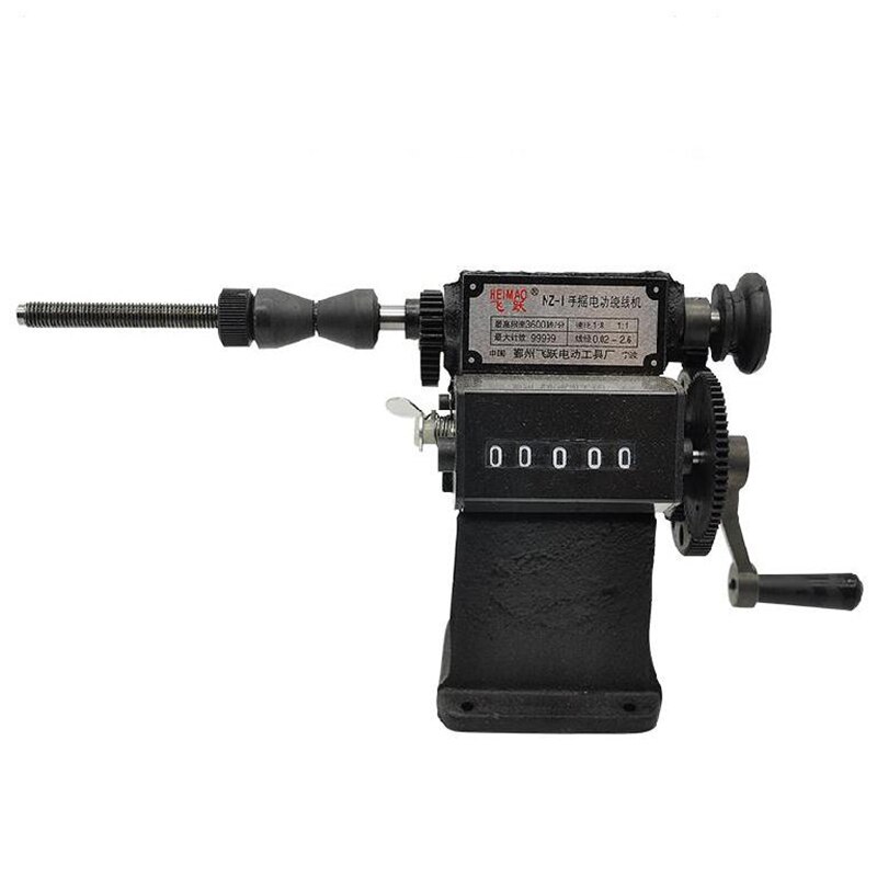 NZ-1 Hand Crank Electric Electronic counting Winding Machine Home Stranded wire Count Cast iron Body Plastic Mechanical Counter