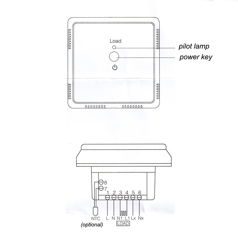 1 Piece Electric Heating Thermostat Parts 230V 16A Power Load Module AC Contactor For Controlling a Big Area by One Thermostat