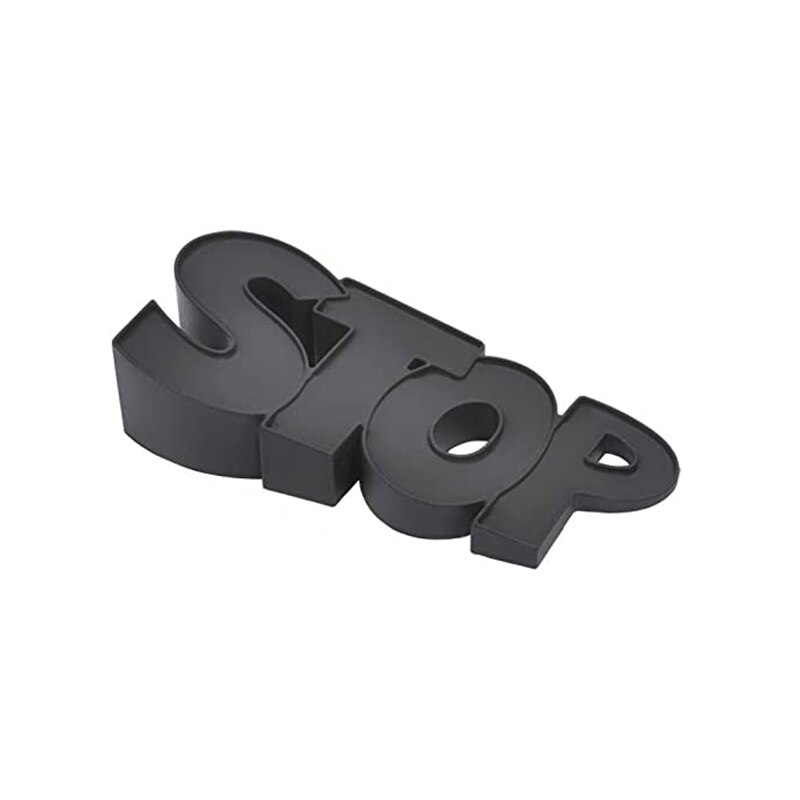 Rubber Door Stoppers Door Stop Wedge Rubber Door Stopper Doorstops Wedge Cute Children Exit Wind Gate Bottom Resistance: black