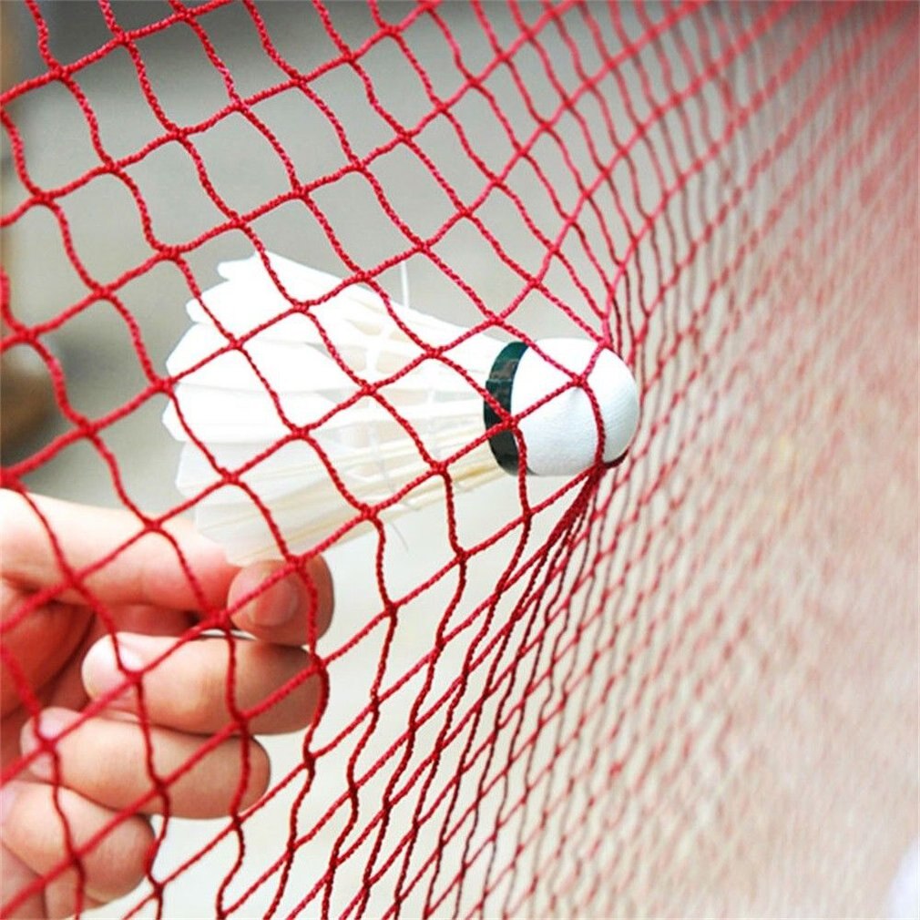 1 stück tragbares outdoor-sportgerät badminton tennis volleyballnetz für strand garten indoor outdoor spiele rot