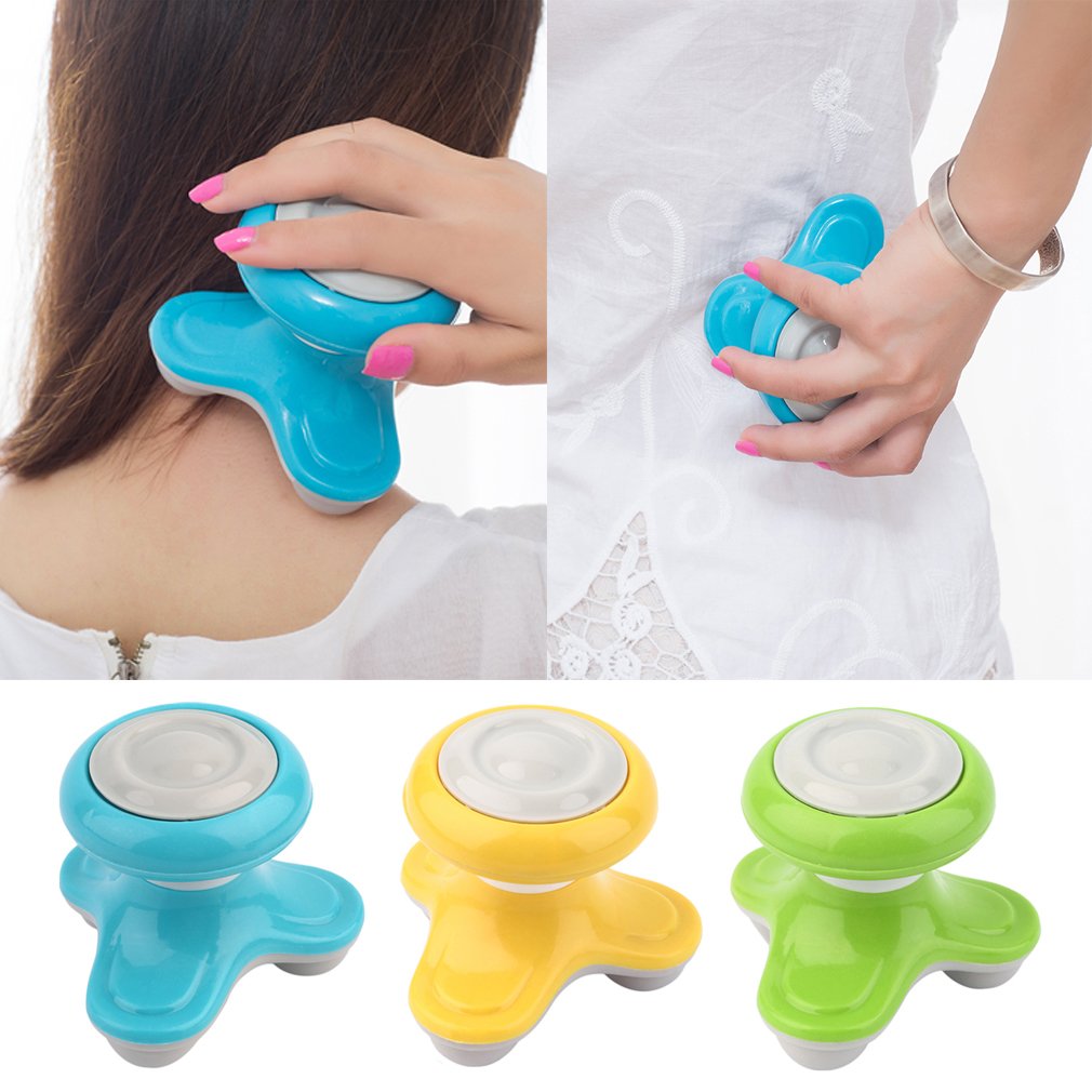 Mini elektrisk håndtaget bølge vibrerende massageapparat usb batteri helkropsmassage massage elektrisk nem kontrol