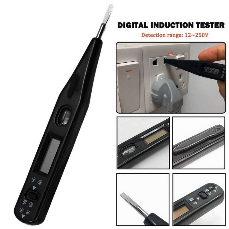 Elektrische Indicator Voltage Meter Digitale Voltmeter 12V-500V Socket Muur Ac Dc Stopcontact Detector Sensor Tester pen