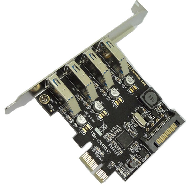 Computer USB3.0 Expansion Card Four-Port PCI-E to USB3.0 Rear 4-Port Expansion Card NEC Chip