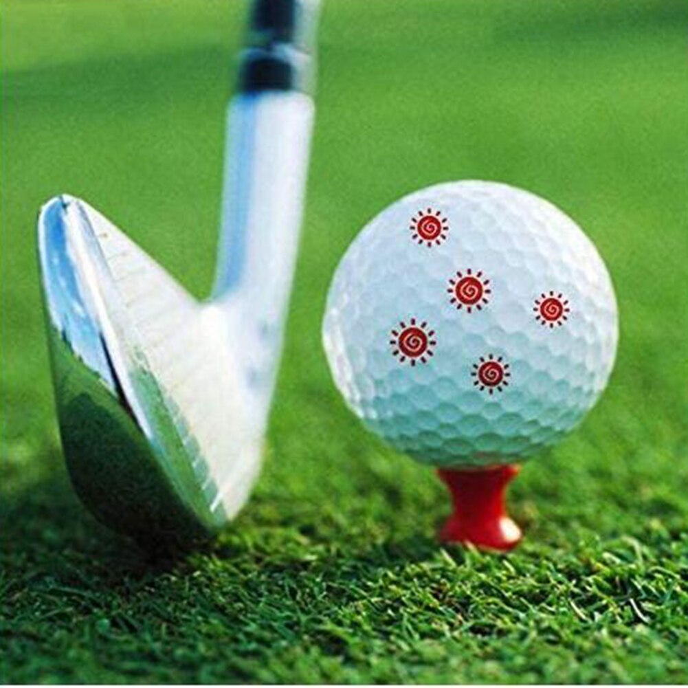 Golf Ball Stamp Marker Quick Drying Ink Golf Ball Stamper Random Pattern