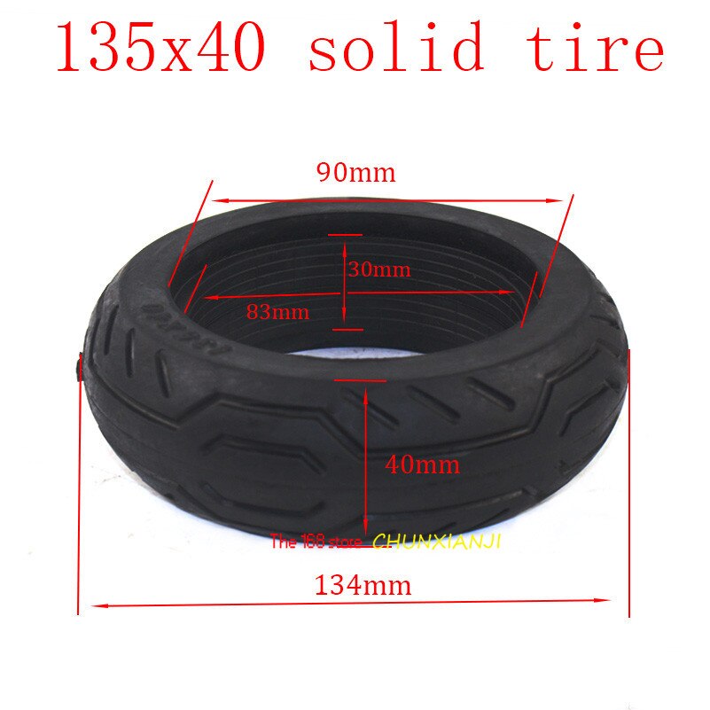 135x40 Solid Tire 135*40 tubeless Tyre for Electric Skateboard , Balancing Car , Trolley Cart , Baby Carriage