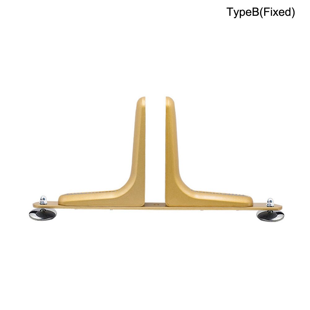 1pc Hotel Privacy Screen Holder Home Office Heavy Duty Feet Modern Stable Aluminum Alloy Movable Wheel Easy Install Room Divider: Gold / Fixed