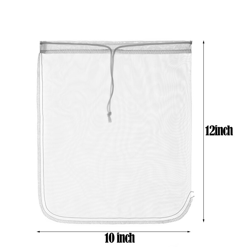 2 or 1 st 100%  nylon nät sil durkslag nätsil nöt mjölk filterpåsar kall fruktjuice kaffe te återanvändbara köksgrejer