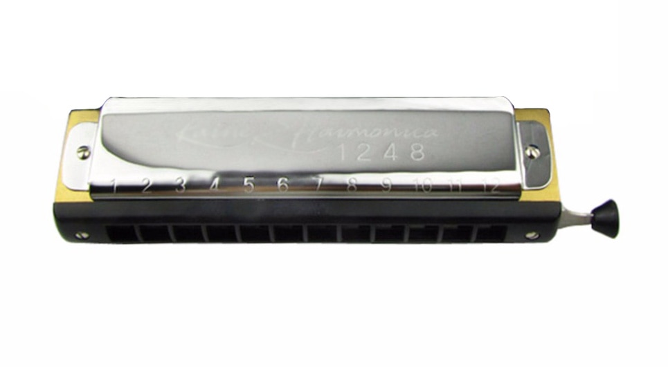 ! 12 Holes 48 Tone C Key Chromatic Harmonica Chromonica Chrome Harmonica Mouth Organ
