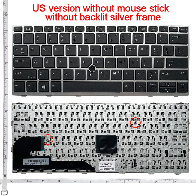 US Backlit Keyboard FOR HP Elitebook 730 G5/735 G5/830 G5/835 G5/836 G5/HSN-I12C HSN-I30C laptop keyboard: BROWN