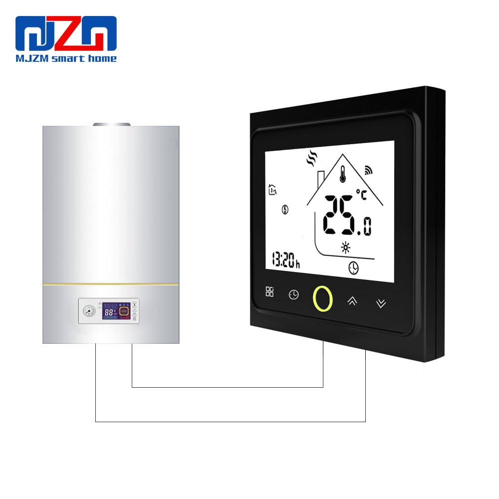 MJZM BGL-002 WiFi&Hand Control Thermostat Temperature Controller for Gas Boiler Alexa Google Home Thermoregulator for Warm Room