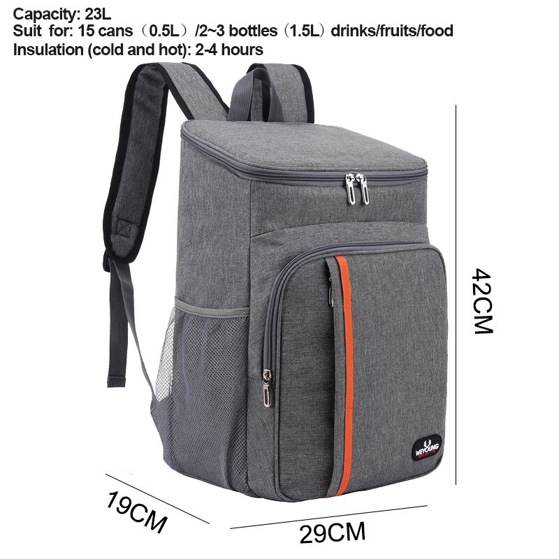 Thermal Backpack Waterproof Thickened Cooler Bag Box Large Insulated Bag Picnic Cooler Backpack Refrigerator Bag 8L/23L/28L