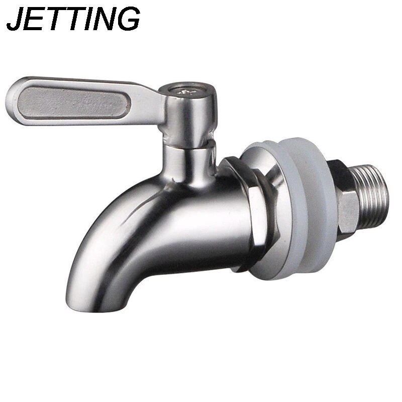 JETTING 1PCS Wine Barrel Spigot/Faucet/Tap Stainless Steel Replacement Beverage Drink Dispenser