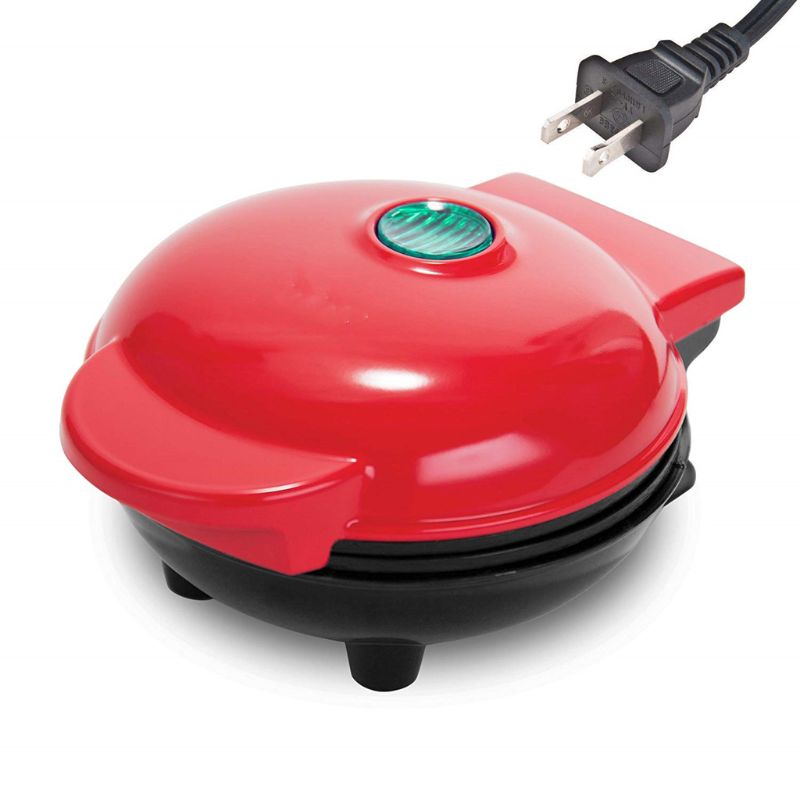 Mexi mini vaffelmaskine klassisk nonstick morgenmad panini maskine individuelle runde bærbare køkkenredskaber