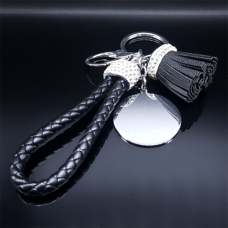 Stregoneria Tetragrammaton pentagramma portachiavi in acciaio inossidabile portachiavi per auto gioielli appesi Wicca pentacolo gioielli K948S06