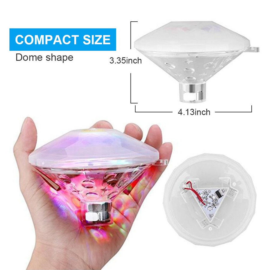 Floating Underwater Swimming Pool Light LED Disco Party Light Glow Show Fountain Fish Tank Aquarium Pond Tub Spa Lamp