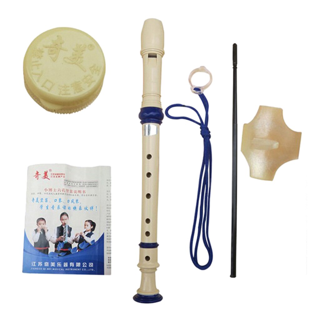Recorder Instrument, 6 Holes High Pitch Soprano Recorder Flute ABS Instruments