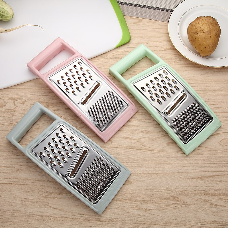 Rallador multifunción de cocina pequeño, cortador de hilo de patata de acero inoxidable, rallador Manual para gastos familiares: 806Multicolor random
