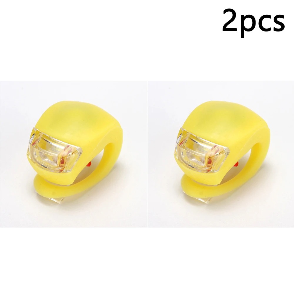 Luces de bicicleta luces de rana portátiles advertencia de conducción nocturna luces LED coloridas bicicletas de montaña de carretera luces traseras accesorios de bicicleta: Lavanda