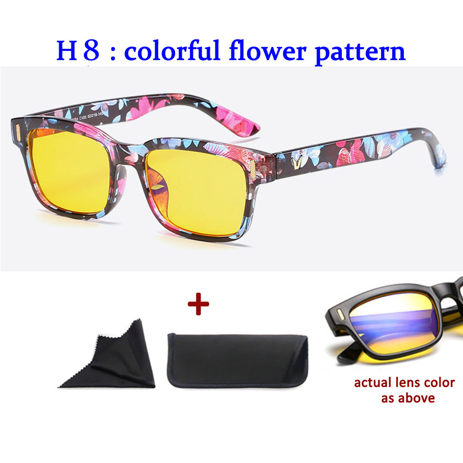 Anti Blue Rays Computer Glasses Men Blue Light Gaming Glasses Protection Spectacles Blue Light Blocking: colorful f p with ye