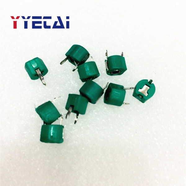 Adjustable Capacitor Trimmer Capacitor Plastic 6mm 5P 10P 20P 30P 40P 60P 70P 120P 10pcs/bag