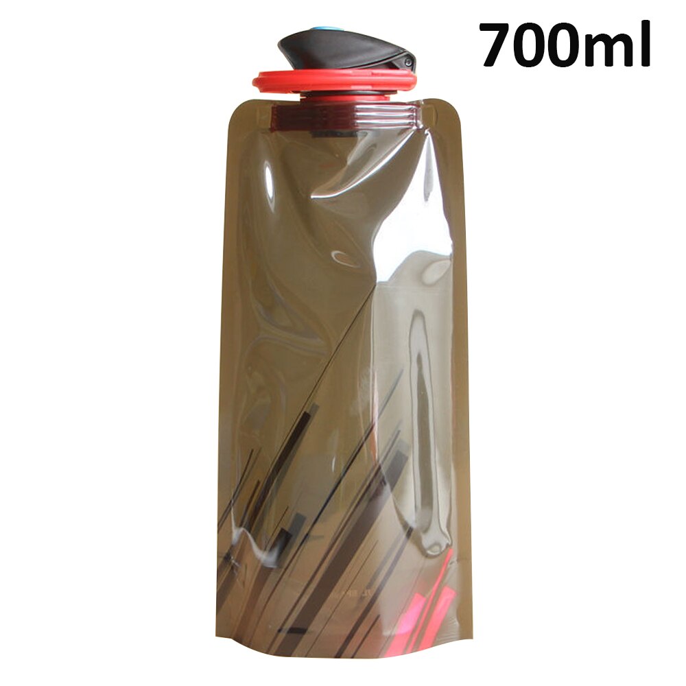 700 Ml Fles Water Zakken Milieubescherming Inklapbare Draagbare Outdoor Opvouwbare Sport Water Flessen Voor Wandelen Campinh: 02