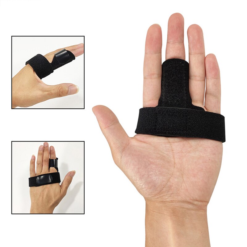 Verstelbare Vinger Spalk Brace Trigger Vinger Ondersteuning Breuk Fix Artritis Pijn Hand Protector Finger Brace Ondersteuning: 1