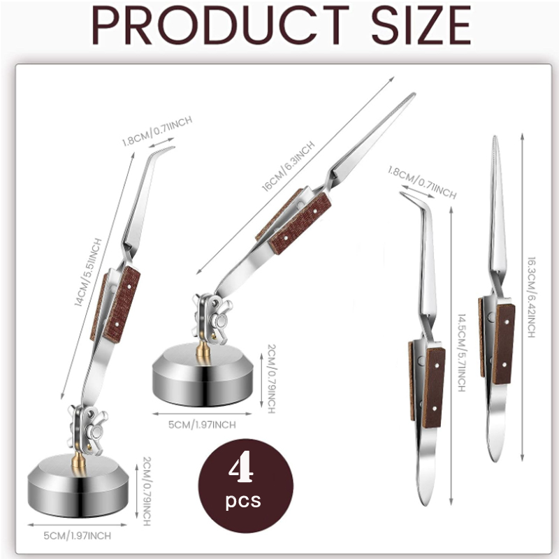 Pro Sieraden Solderen Pincet Rechte Gebogen Tip Selflock Lassen Tweezer Cross Locking Sieraden Maken Craft Tool Voor Juwelier