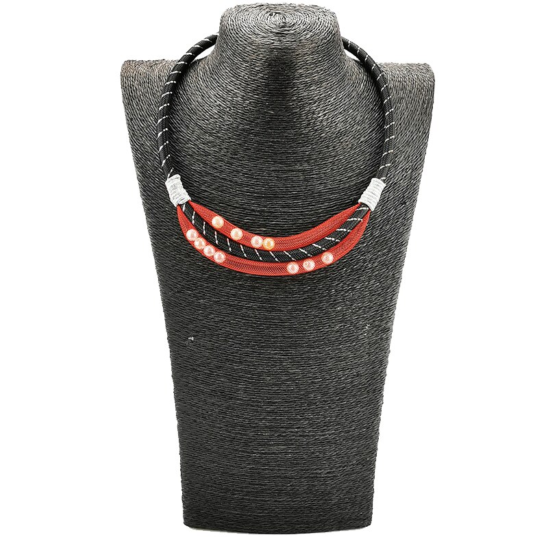 Ukebay mesh perle match halskæder originale smykker kvinder choker halskæde smykker kone bryllupsfest krave