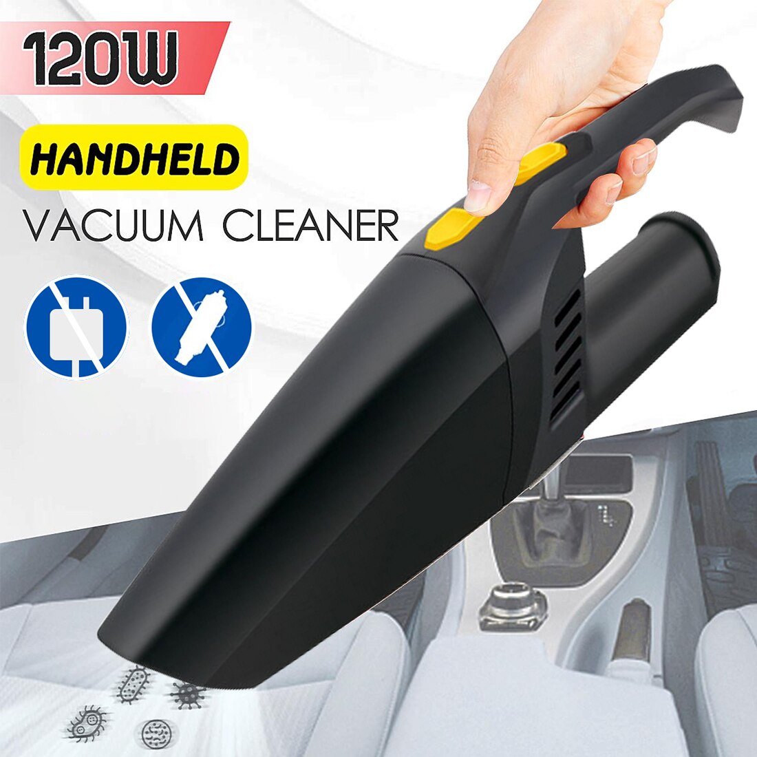 4500pa Cordless Hand Held Vacuum Cleaner Small Mini Portable Car Auto Home Wireless Wet Dry Duster Vacuum Cleaner For Auto Home