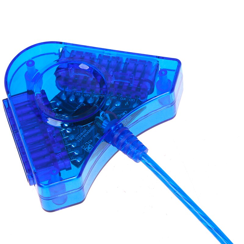 1pc game usb dual player converter adapterkabel voor  ps2 dual usb game controller cd driver