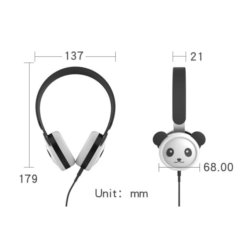 3.5mm bonito com fio fones de ouvido música para meninas crianças dos desenhos animados fone de ouvido estéreo embutido microfone telefone crianças fone de ouvido presentes