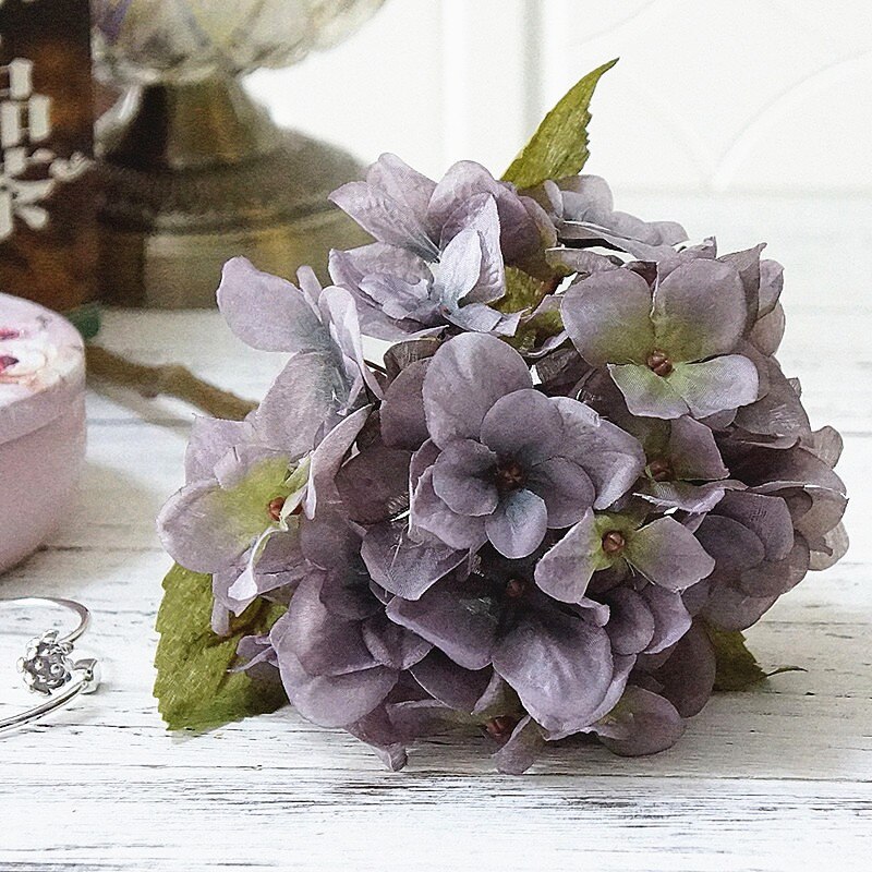 HAOSHICS Kunstbloemen Hortensia Boeket - Nep Hortensia In Blauw, Roze Of Oranje Voor Vaas En Decoratie