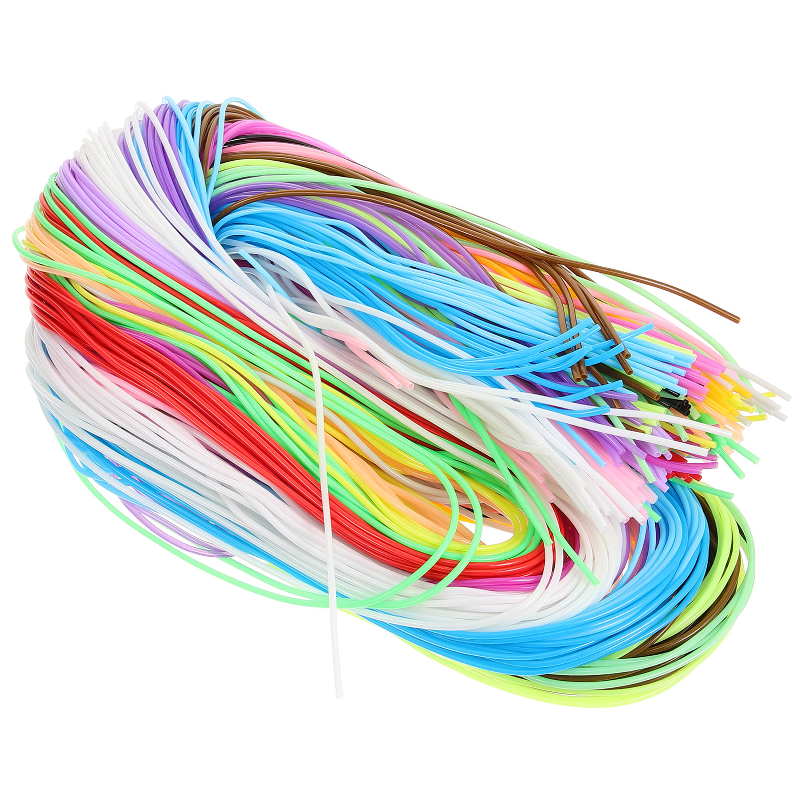 200 stk fargerikt flettet tau pvc flettet ståltråd plast gjør-det-selv flettet tau gjør-det-selv flettet hyssing pvc-snor håndverkssnor